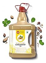IndicWisdom Wood Pressed Groundnut Oil 5 Liter (Cold Pressed Groundnut Oil – Extracted on Wooden Churner)