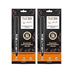 TLC365 Eye-Mazing Kajal â Intense Black | Up to 12 Hour Wear, Waterproof & Smudge-Proof with Castor Oil and Vitamin E (Intense Black, Pack of 2)