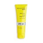 Revolution Skincare SPF 50 Matte Protect Sunscreen â Invisible, Non-Greasy Formula with Niacinamide & Vitamin E â Broad Spectrum UVA/UVB Sun Protection â For Oily & Combination Skin â 50ml