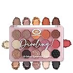 Fashion Colour Drooling 15 Colour Eyeshadow Palette | Highly Pigmented Eyeshadow | Matte | Shimmer | Beginner Friendly & Long Lasting Eye Shadow Palette | 11g (Shade : 01)