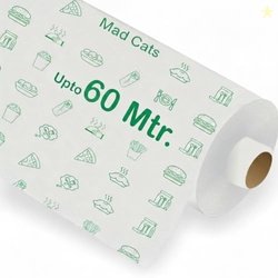 Mad Cat 60 Meters Food Wrapping Paper Roll - Premium Non-Stick Butter