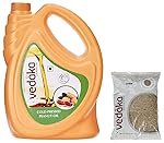 Vedaka Cold Pressed Groundnut (Peanut) Oil, 5 liters Material : vegetarian & Vedaka Whole Cumin, 500g
