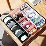 Drawer Organizers for Underwear, Socks, Bras, Ties, Undergarments, and Scarves – Closet Storage Dividers for Household Use Wardrobe Storage Box Set of 4 (Multicolor)