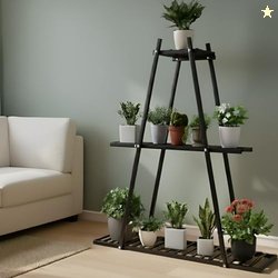 Pivalo 3-Tier Metal Flower Plant Pot Stand Heavy-Duty Elegant and Deco