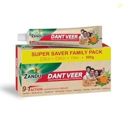 Zandu Dantveer, 500g, Fights 9 Dental Problems, with Irimedadi oil, Ad