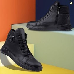 Wixom Men Black Casual Boots Boots For Men(Black , 8)