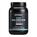Nutrabay Pure Pea Protein Isolate – 25.3g Protein, 5g BCAA, Designed for Meal Supplementation, Easy to Digest Plant Protein for Muscle Growth & Recovery – 1 Kg Unflavoured, 30 Servings