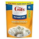 Gits Instant Khatta Dhokla Mix, Makes 40 Per Pack, Pure Veg, Instant Indian Snack Mix, 800g (Pack of 4, 200g Each)