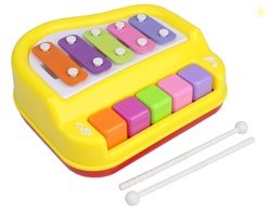 1503 2-in-1 Mini Piano & Xylophone Toy for Kids | Colorful Keys with 2