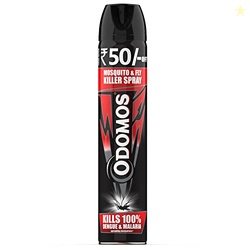 Odomos Mosquito & Flies Killer Spray- 625ml |Powerful Formula for Comp