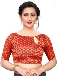 HYPHORIA Unstitched Jacquard Blouse Material Self Design