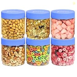 PEARLPET Sapphire Plastic Jar Airtight Stackable Container for Kitchen