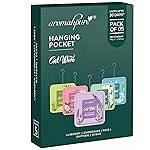 Aromahpure Gel Wave Bathroom Freshener | Assorted 50g (10g each) | Set of 5 Gel-Based hanging Pocket freshener I Lasts Up to 30 Days