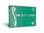 JK Easy Copier Paper | A4 Size | 70 GSM | 500 Sheets | White Paper, 1 Ream | For Laserjet & Inkjet Printer | Fast Drying | Both Side Print | Eco Friendly | ColorLok (Pack of 1) | One Ream