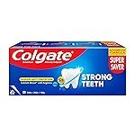 Colgate Strong Teeth, 500g (250g X 2), Calcium-boost Tooth Paste for 2X Stronger Teeth, Protects Enamel, Whitens Teeth, Fresh Breath & Prevents Cavities (Combo Multipack)