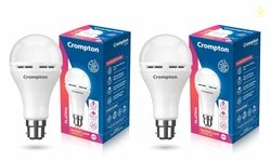 Crompton Emergency 9 W LED Bulb Base B22 Cool Day Light (Pack of 2)