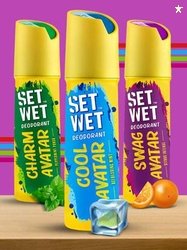 SET WET Cool, Charm and Swag Avatar Deodorant Spray - For Men(450 ml,