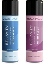 BELLAVITA Polar Breeze & Mystic Bloom Deodorant Combo|2x200ml|Long las
