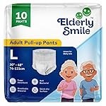 Super Absorbent Premium Pull Up Pants | Waist Size (30″-48″) | Large – 10 Pieces