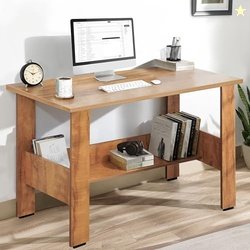 ABOUT SPACE Wooden Study Table with Storage | Multipurpose Computer De