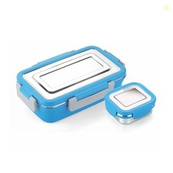 SignoraWare Smiley Stainless Steel Lunch Box | Airtight & Leakproof Li