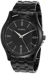 Amazon Brand - Symbol Analog Men's Black Dial Watch AZ-SYM-SS21A-11C