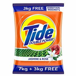 Tide Plus Detergent Washing Powder - 10kg Mega Saver Pack | Jasmine &
