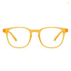 HUSTLR Zero Power Bluecut & Antiglare Computer Eyeglasses | Amber Full