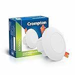 Crompton Star Deep Glaze NXT LED Downlighter 3W Round Warm White | Pack of 4 | Recessed Deep Cut Ceiling Light, Cutout: 2.3″ | Plastic Build | for Hall, Bedroom, Kitchen, Office, Store