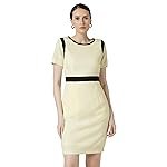 Van Heusen Women’s Regular Fit Half Sleeve Mid Thigh Length Sheath Dress