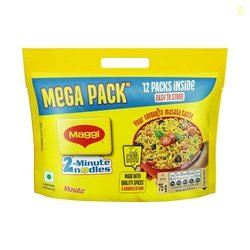 MAGGI 2-Minute Instant Noodles, Masala Noodles With Goodness Of Iron,