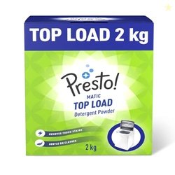 Amazon Brand - Presto! Matic Top Load Detergent Powder| 2 Kg | Tough O