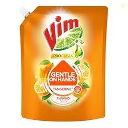 Vim ProClean Dishwash Liquid Gel with Tangerine powered by RhamnoTech,
