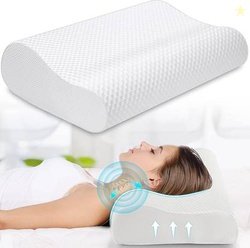 TLK-HWB Memory Foam Orthopaedic Pillow Pack of 1 Nature Cervical Conto