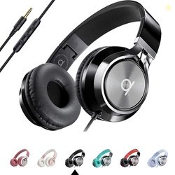 Artix CL750 Foldable Noise Isolating On Ear Headphones Wired with Micr
