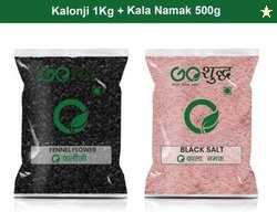 Goshudh Kala Namak 500g & Kalonji 1Kg Combo Pack 1500g(1500 g)
