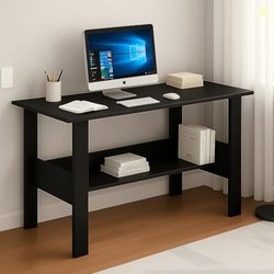 Callas ST-09 Wooden Study Table with Hutch & Bottom Storage -Office Ta