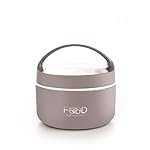 Ganesh Quick Carry 1 Layer Portable Insulated Food Container Airtight Leak-Proof Lunch Box for Office, School, Picnic (400ml) Brown