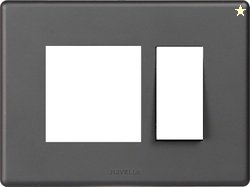 Havells Crabtree Fabio Carbon 2 module Front plate