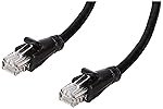 amazon basics RJ45 Cat-6 Ethernet Cable Patch/Lan Cable For Smartphone, Router, Printer -25 Feet (Black)