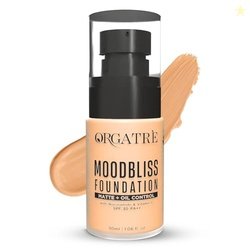ORGATRE MoodBliss Foundation 30ml | Full Coverage Matte & Dewy Finish