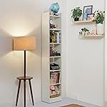 Green Soul Alba 7 Shelves Engineered Wood Book Shelf | Multipurpose Wooden Bookshelf for Home, Bedroom, Living Room, Study Room, Kids Room | Organizer | Storage | 3 Year Warranty (Frosty White)