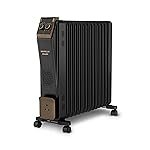 Havells 13 Fin Oil Filled Room Heater (OFR) | Advanced New U-Tech Fast Heating Fins with 10-Year Warranty | 2900W | ISI Approved | PTC Fan Heater | Inclined Control Panel | Black