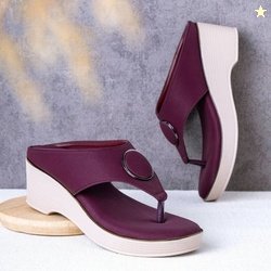 JIG & SID Women Heels Sandal(Maroon , 8)