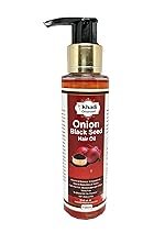 Khadi Omorose Onion Black Seed Hair Oil, Controls Hair Fall,Fights Dandruff – Makes hair Stronger & Shiny 100 Ml