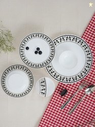 Larah by BOROSIL Larah by Borosil 17 Pieces Jupiter Series Opalware Mi