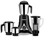 Longway Orion Mixer Grinder 900 W (4 Jars, Black) | long lasting shock proof ABS body | Heavy Duty Motor | Nano-grinding technology | 304 Grade Stainless Steel Blade | Noise levels 80-90 DB