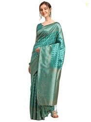 Leriya Fashion Women's Present Banarasi Silk Saree | Jacquard Rich Pal