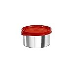 SignoraWare Ample Stainless Steel Container | Airtight & Leakproof | Dishwasher Safe | Durable Storage Solution | Ideal for Kids, Office, School, Picnic & Outdoor Use (225ml | Red)