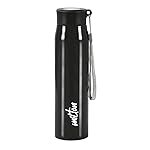 MILTON Handy 850 Stainless Steel Sipper Water Bottle 780 ml, Single Walled, ISI Certified I Leak Proof Lid, Rust Proof I For School, Office, Gym I Black